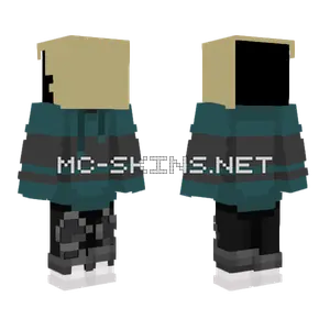 Warped Soul Hoodie Outline Minecraft skin