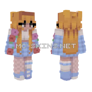 Waterfall Girl Minecraft skin