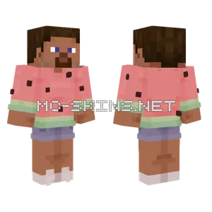 Watermelon Steve Minecraft skin