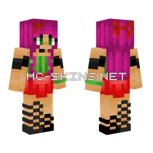 Watermelon Sugar Girl Minecraft skin