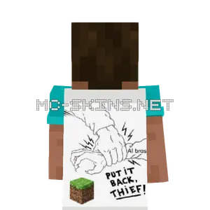We need to save Minecraft from AI bros cape, outside and lining