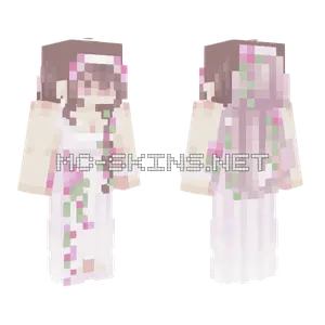 Wedding Flowers Girl Minecraft skin
