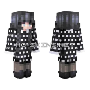 Wednesday Addams Minecraft skin