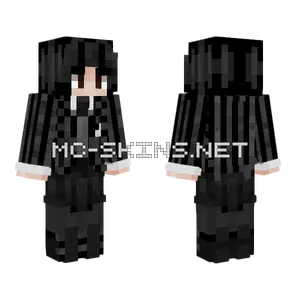 Wednesday Addams Minecraft skin