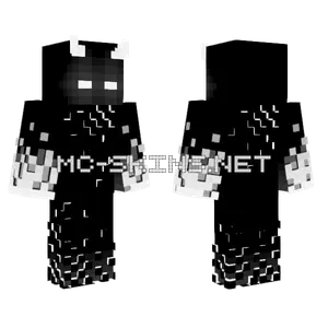 White Aura Void Demon Minecraft skin
