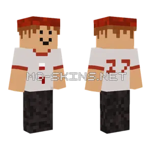 White Baseball Jersey Minecraft skin