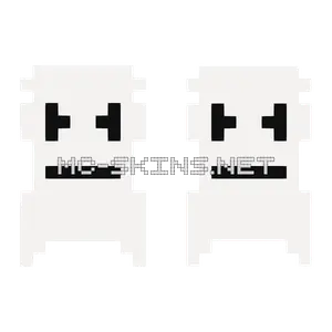 White Blocky Helmet cape, outside and lining