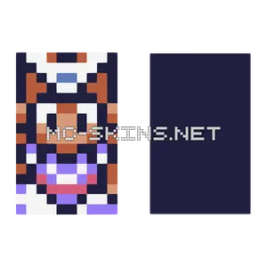 White Blue Figure cape, outside and lining