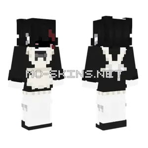 White Bunny Girl Minecraft skin