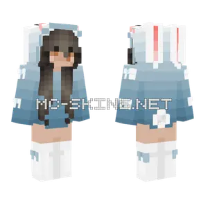 White Bunny Girl Outfit Minecraft skin