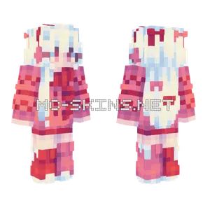 White Christmas Girl Minecraft skin