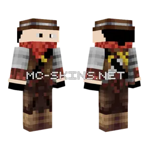 White Cowboy Minecraft skin