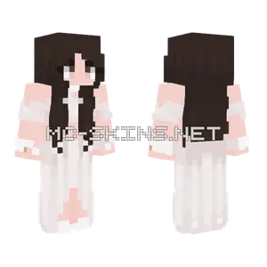 White Dress Girl Minecraft skin
