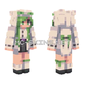 White Enderman Minecraft skin