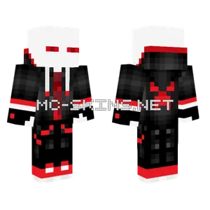 White Enderman Fury Jacket Minecraft skin