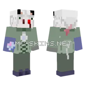 White Ghostly Figure Minecraft skin