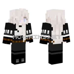 White Haired Girl Minecraft skin