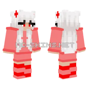 White Haired Girl Minecraft skin