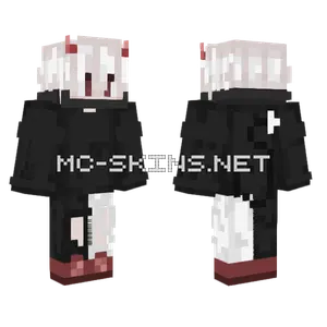 White Haired Girl Minecraft skin