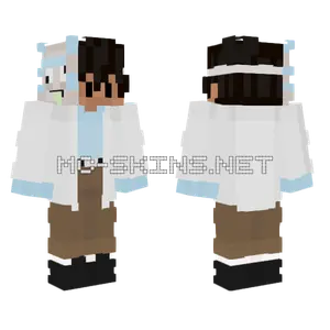 White Lab Coat Minecraft skin