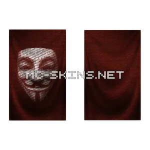 White Mask Red cape, outside and lining