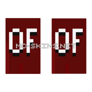 White OptiFine On Maroon cape, outside and lining