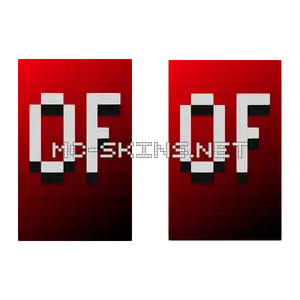 White OptiFine On Red cape, outside and lining