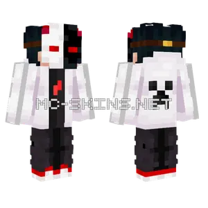 White Panda Outfit Minecraft skin