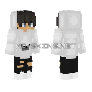 White Polar Bear Hoodie Minecraft skin
