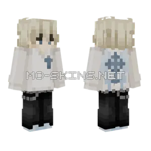 White Priest Outfit Minecraft skin