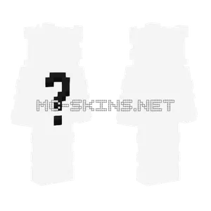 White Questionmark Minecraft skin