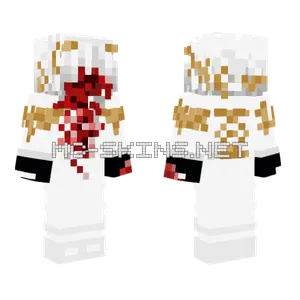 White Samurai Armor Minecraft skin