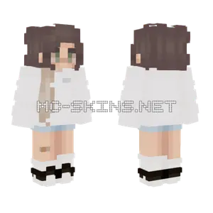 White School Uniform Girl Minecraft skin