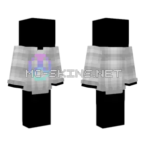 White Sweater Pastel Purple Peace Minecraft skin