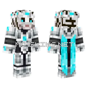 White Tiger Knight Minecraft skin