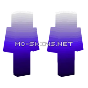 White To Purple Gradient Minecraft skin