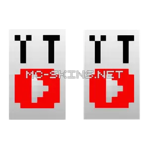 White YouTube Button cape, outside and lining