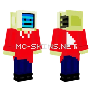 Windows Computer Guy Minecraft skin