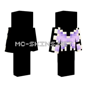 Wings Light Yellow Purple Flutter Minecraft skin