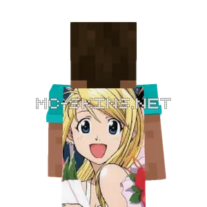 Winry Rockbell cape, outside and lining