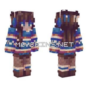 Winter Break Girl Minecraft skin