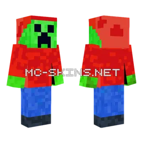 Winter Creeper Fixed Minecraft skin