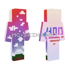 Winter Gradient Outfit Minecraft skin