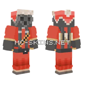 Winter Pyro Minecraft skin