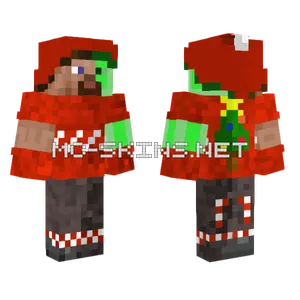 Winter Slime Steve Minecraft skin