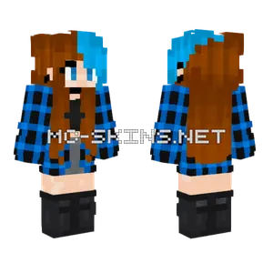 Wintma Blue Flannel Minecraft skin