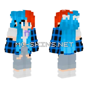 Wintma Blue Hair Minecraft skin