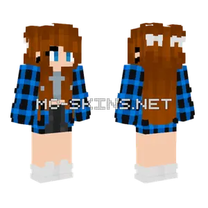 Wintma Blue Plaid Minecraft skin