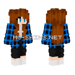 Wintma Blue Plaid Minecraft skin