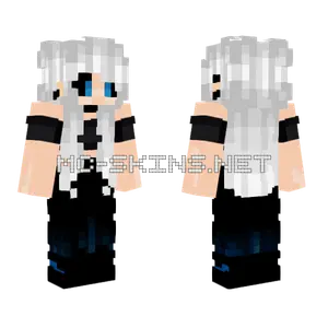 Wintma White Hair Girl Minecraft skin